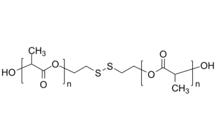​PDLLA-disulf 聚丙交酯(聚乳酸)-双羟基 链中间为二硫键 生物降解高分子