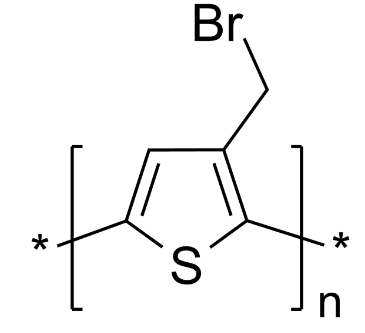 Poly(3-bromomethylthiophene-2,5-diyl)