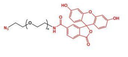 叠氮聚乙二醇荧光素   Azide-PEG-Fluorescein   N3-PEG-FITC
