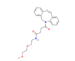 m-PEG2-DBCO，甲氧基二聚乙二醇-二苯基环辛炔，m-PEG2-点击化学试剂