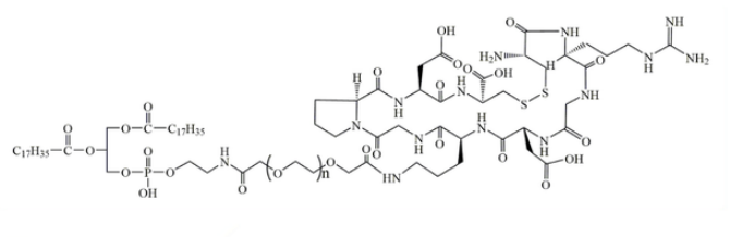 DSPE-PEG-iRGD,磷脂-聚乙二醇-靶向穿膜肽iRGD,用于主动靶向研究