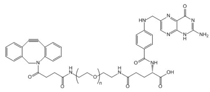 DBCO-PEG-FA二苯基环辛炔-聚乙二醇-叶酸产品描述