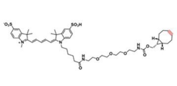 diSulfo-Cy5-PEG3-BCN，BCN-PEG-Sulfo Cy5，Cy5标记的PEG衍生物