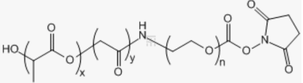 PLGA-PEG-NHS, MW:10000,3400 PLGA:50/50 聚乳酸-羟基乙酸共聚物-聚乙二醇-活性酯