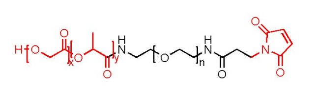 PLGA-PEG-MAL 马来酰亚胺PEG聚乳酸羟基乙酸共聚物 MW:1000,2000,5000 PLGA 50：50
