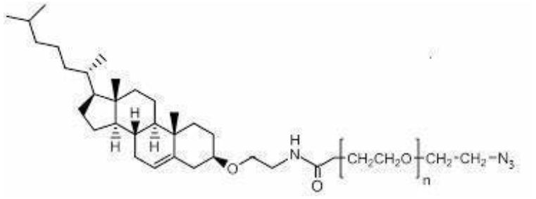 胆固醇-聚乙二醇-叠氮Cholesterol-PEG-N3产品描述