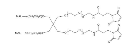 四臂-聚乙二醇-马来酰亚胺 (4-Arm-PEG-MAL)