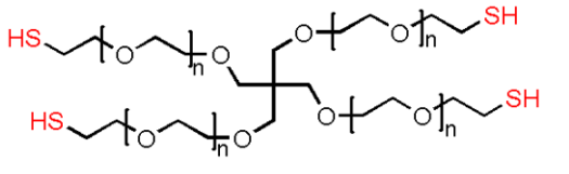 4Arm-PEG-Thiol, 四臂聚乙二醇巯基，4Arm-PEG-SH