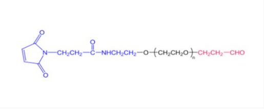CHO-PEG1K-MAL，马来酰亚胺PEG1000醛基