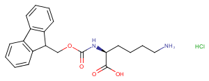Fmoc-Lys-OH hydrochloride Chemical Structure