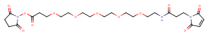 Mal-amido-PEG5-C2-NHS ester Chemical Structure