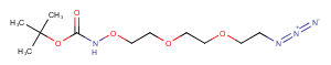 252378-68-0 t-Boc-Aminooxy-PEG2-azide Chemical Structure
