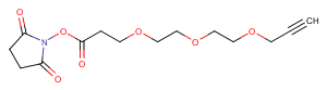 Propargyl-PEG3-NHS ester Chemical Structure