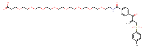 Active-mono-sulfone-PEG8-acid Chemical Structure
