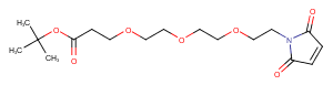 Mal-PEG3-Boc Chemical Structure