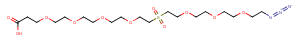 2055024-42-3 Azido-PEG3-Sulfone-PEG4-acid Chemical Structure