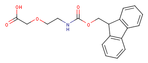Fmoc-NH-PEG1-CH2COOH Chemical Structure