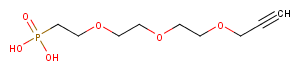 Propargyl-PEG3-phosphonic acid Chemical Structure