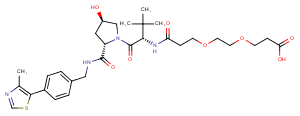 (S,R,S)-AHPC-PEG2-acid Chemical Structure