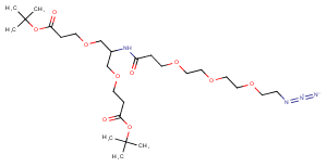 2086689-00-9 N-(Azido-PEG3)-N-bis(PEG1-t-butyl ester) Chemical Structure