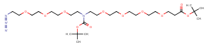 N-(Azido-PEG3)-N-Boc-PEG4-Boc Chemical Structure