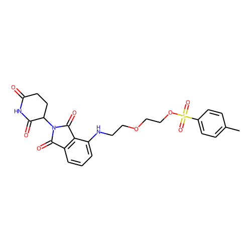 Pomalidomide-PEG2-Tos Chemical Structure