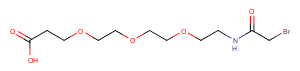 Bromoacetamido-PEG3-C2-acid Chemical Structure