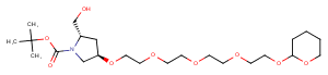 THP-PEG4-Pyrrolidine(N-Boc)-CH2OH Chemical Structure