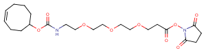 TCO-PEG3-NHS ester Chemical Structure