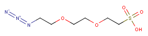 Azido-PEG2-C2-sulfonic acid Chemical Structure