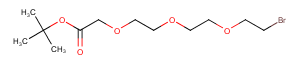 2100306-71-4 Bromo-PEG3-CH2-Boc Chemical Structure