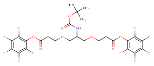 1807521-01-2 C-NH-Boc-C-Bis-(C1-PEG1-PFP) Chemical Structure