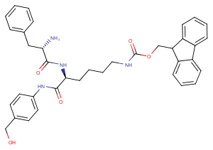 Phe-Lys(Fmoc)-PAB Chemical Structure