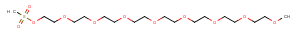 m-PEG8-Ms Chemical Structure