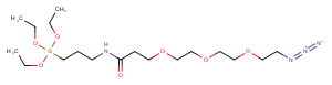 2243566-43-8 Azido-PEG3-amide-C3-triethoxysilane Chemical Structure