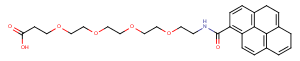 Pyrene-amido-PEG4-CH2CH2COOH Chemical Structure