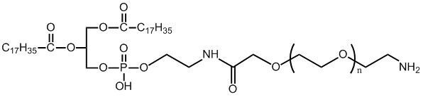 DSPE-PEG-NH2 氨基聚乙二醇-二硬脂酰基磷脂酰乙醇胺