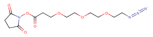 N3-PEG3-C2-NHS ester Chemical Structure