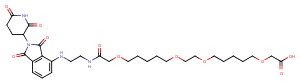Pomalidomide-C2-amido-(C1-O-C5-O-C1)2-COOH Chemical Structure