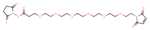 Mal-PEG6-NHS ester Chemical Structure