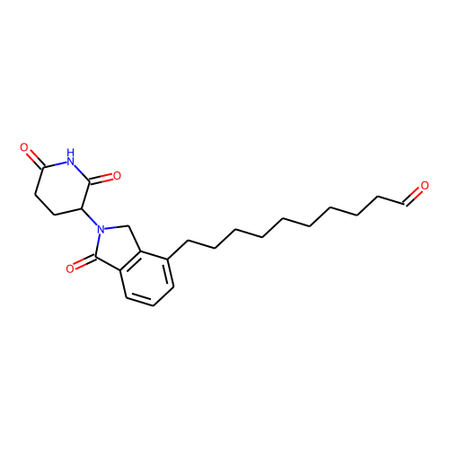 Lenalidomide-C9-aldehyde Chemical Structure