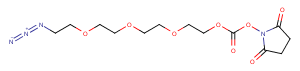 Azido-PEG3-O-NHS ester Chemical Structure
