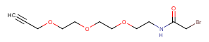 932741-11-2 Bromoacetamide-PEG3-propargyl Chemical Structure