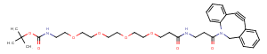 DBCO-NHCO-PEG4-NH-Boc Chemical Structure