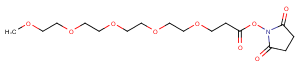 m-PEG5-NHS ester Chemical Structure