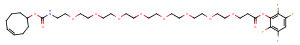 TCO-PEG8-TFP ester Chemical Structure