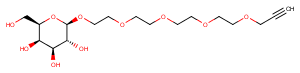 Propargyl-PEG4-beta-D-glucose Chemical Structure