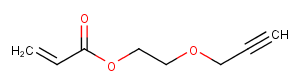 Propargyl-PEG1-acrylate Chemical Structure