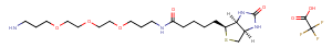 Biotin-C1-PEG3-C3-amine TFA Chemical Structure