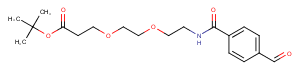 Ald-Ph-amido-PEG2-C2-Boc Chemical Structure